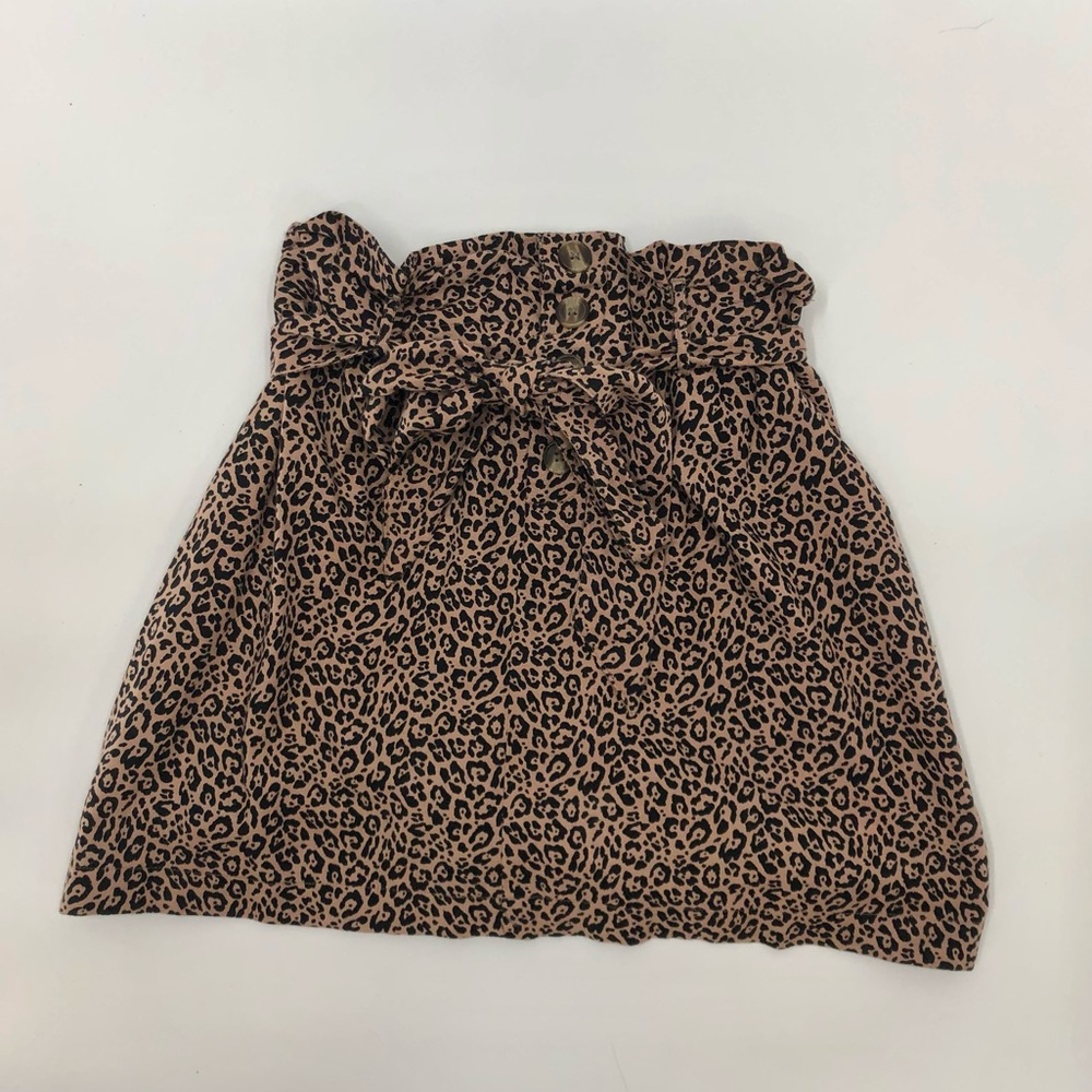 Tie bow cheetah print American Eagle Mini skirt